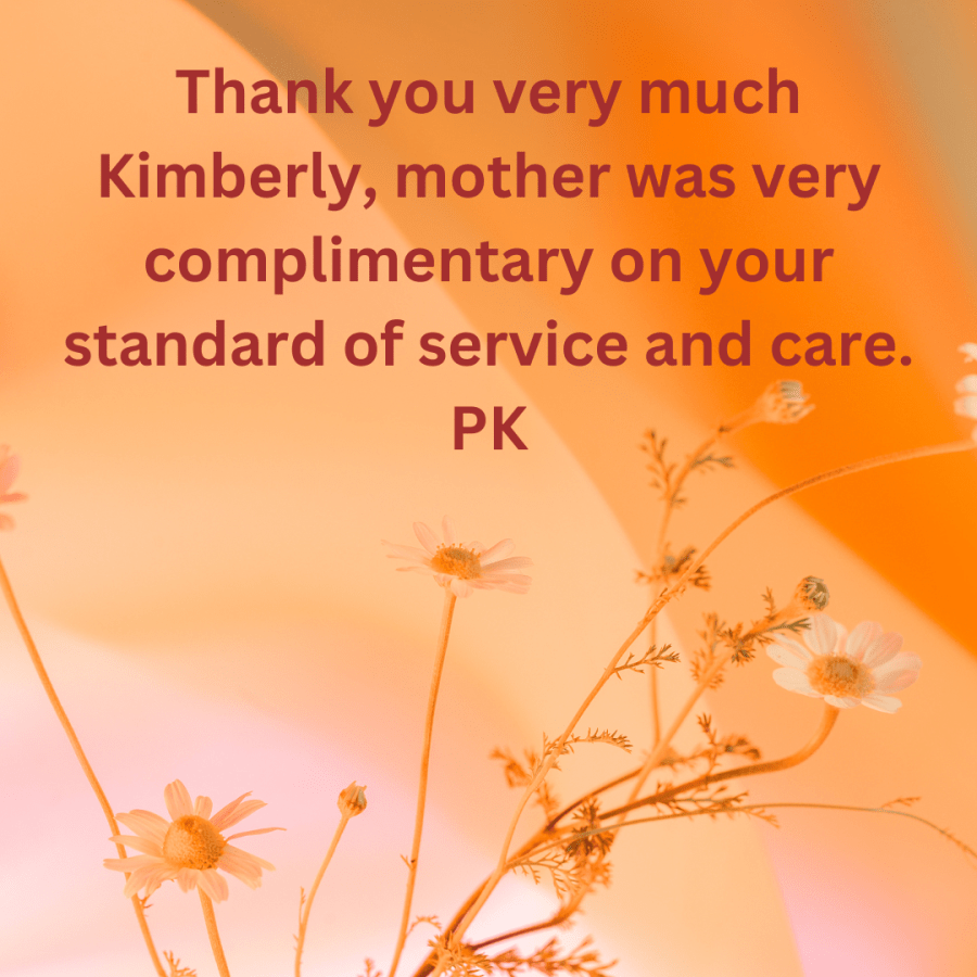 Testimonial recognition for great service